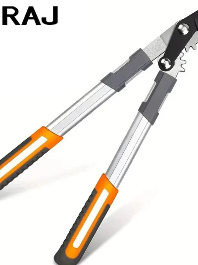 AIRAJ Bypass Pruning Shears 45 Cm, with Gear-Operated Cutting System, Cuts Branches, Thicker than 30 MM