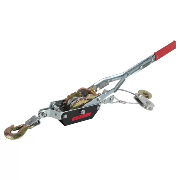 2/4T Wire Rope Hand Power Puller Tighten Tool Mini Tightener Double Hook Lifting Tool Gear Winch Puller Heavy Duty Power Puller - Image 8
