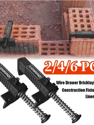 2/4/6pcs Bricklaying Leveling Construction Tool 9-12 Cm Brick Liner Wire Runner