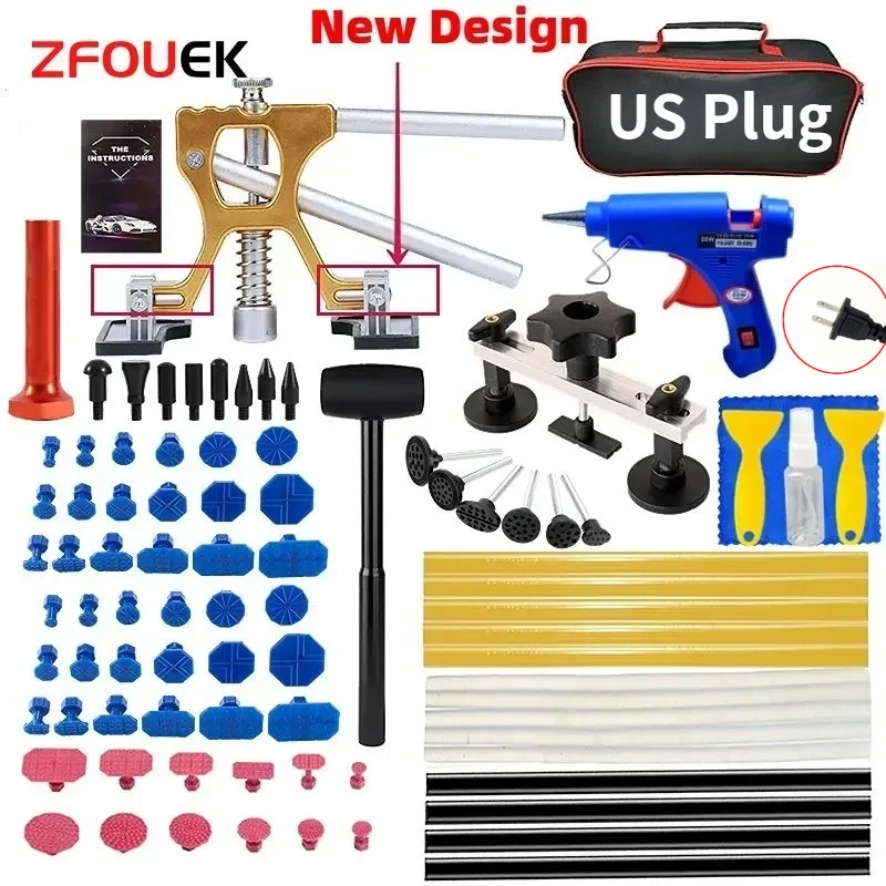 Car Dent Zoposon Repair Tools EU/US Glue Gun Paintless Dent Repair Kit Automotive Dent Remover - Image 9