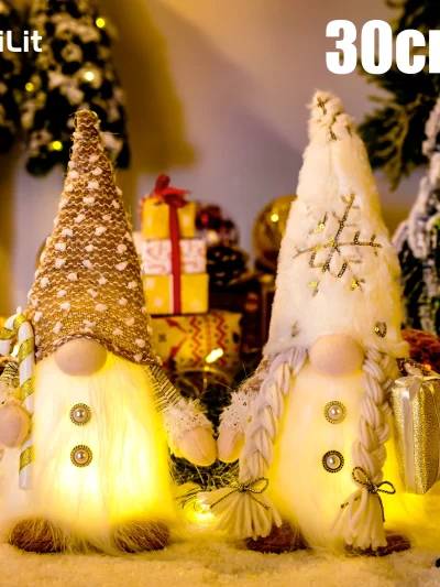 Glowing Gnome Christmas Faceless Doll 30cm Tree Decorations 2025