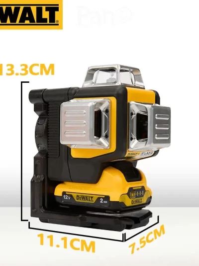 Dewalt DW089LG 3 Sides*360 Degree Vertical Lines Laser Level Meter Outdoor 12V Lithium Battery Horizontal Green Light Level