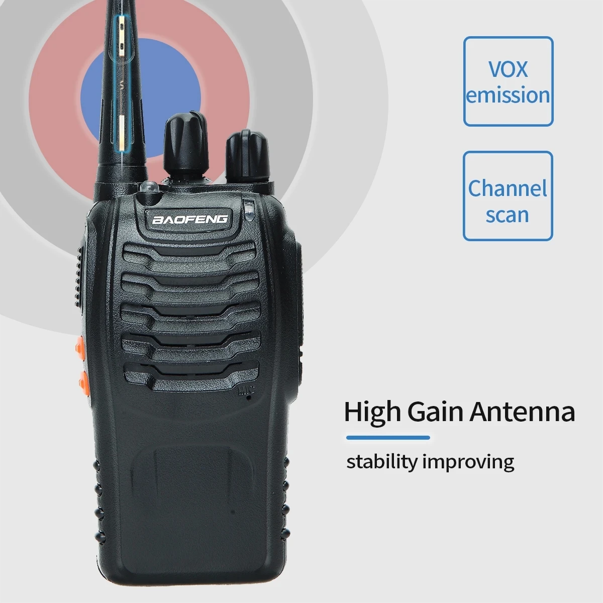 2/4PCS Baofeng BF-888S V2 Walkie Talkie Dual Band Portable Long Range UHF 400-470MHz USB/EU/US Ham Two Way Radio - Image 3