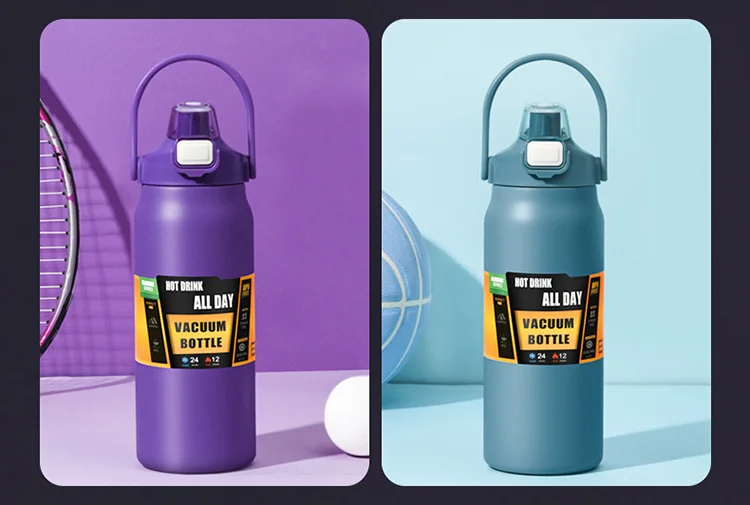 Portable Thermos with Straw 304 Stainless Steel Thermal Mug Tumbler Coffee Cup Sports Vacuum Flasks Cold and Hot Water Bottle - Image 21