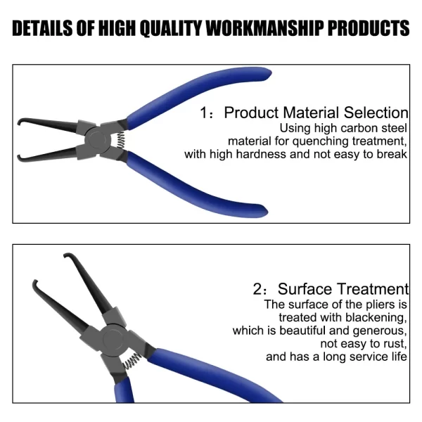 Vise Car Hose Oil Hose Crimping Plier Car Repair Hand Tool R Type Hand-held Tools Water Pipe Clamp Collar Hose Clip Clamp Pliers - Image 13