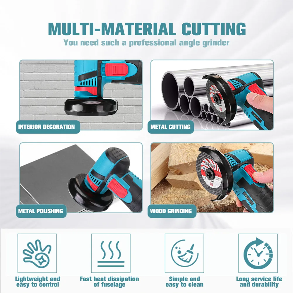 12V Cordless Electric Angle Grinder 19500rpm Lithium Battery Mini Polishing Grinding Machine Diamond Cutting Power Grinder - Image 15
