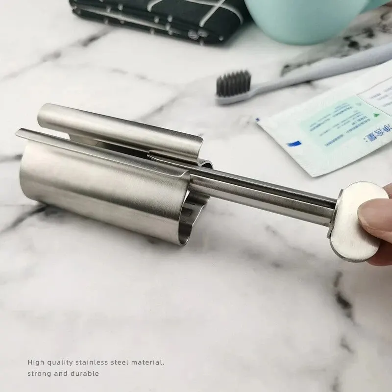 1pc Stainless Steel Wringer Roller Rotate Dispenser for Ointments Cosmetics Bathroom Accessories Toothpaste - Image 13
