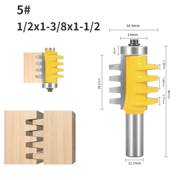 YUSUN 6MM-12.7MM Shank Joint Bit Router Bit Woodworking Milling Cutter For Wood Bit face Mill - Image 7