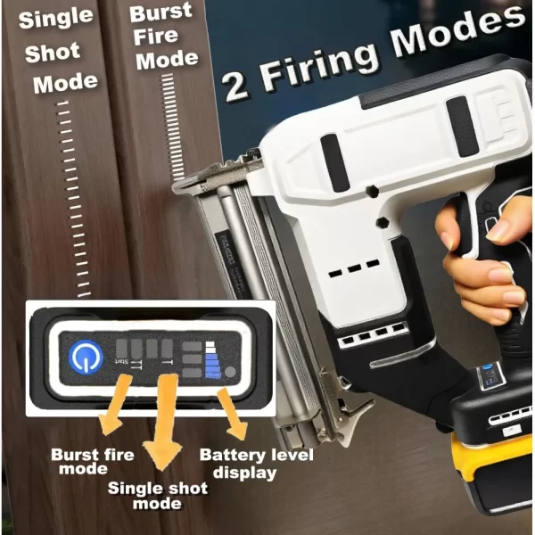 2 in 1 Cordless Brad Nailer Compatible with De wa-lt 20V Battery (No Battery), 18 Gauge Electric Nail Gun/Staple Gun with 1000 N - Image 5
