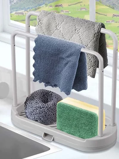 Kitchen Rag Drain Stand Kitchen Accessories Sink Drainage Shelf Sink Drain