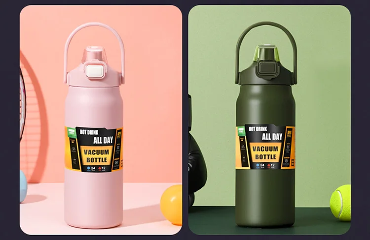 Portable Thermos with Straw 304 Stainless Steel Thermal Mug Tumbler Coffee Cup Sports Vacuum Flasks Cold and Hot Water Bottle - Image 23