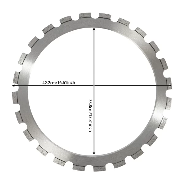 16in Ring Saw Blade W/24 Teeth HandHeld Diamond Concrete Cutting Blade for Concrete & Masonry - Image 7