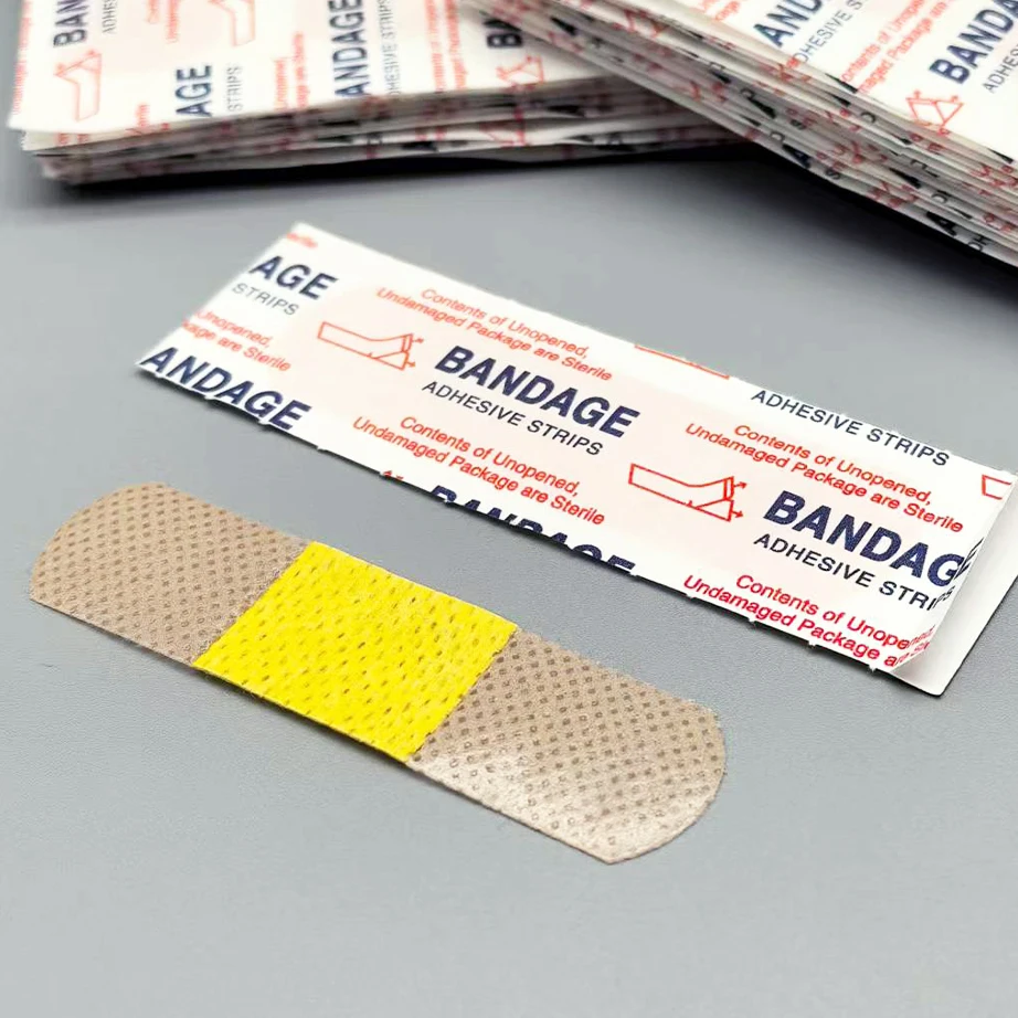 50/100Pcs Waterproof Breathable Cushion Adhesive Plaster Wound Hemostasis Sticker Band First Aid Medical Gauze Bandage band,aids - Image 3