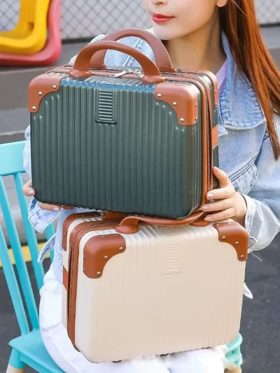 14 inch Mini Travel Suitcase Cosmetic Box Hand Luggage Organizer Makeup Case