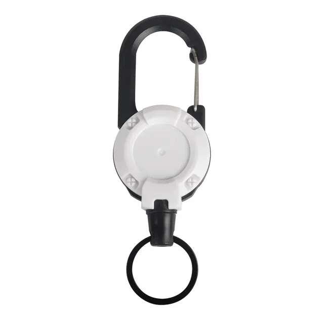 Retractable Heavy Duty Pull Reel Carabiner Strong Steel Wire Rope Buckle Spring Key Ring - Image 9
