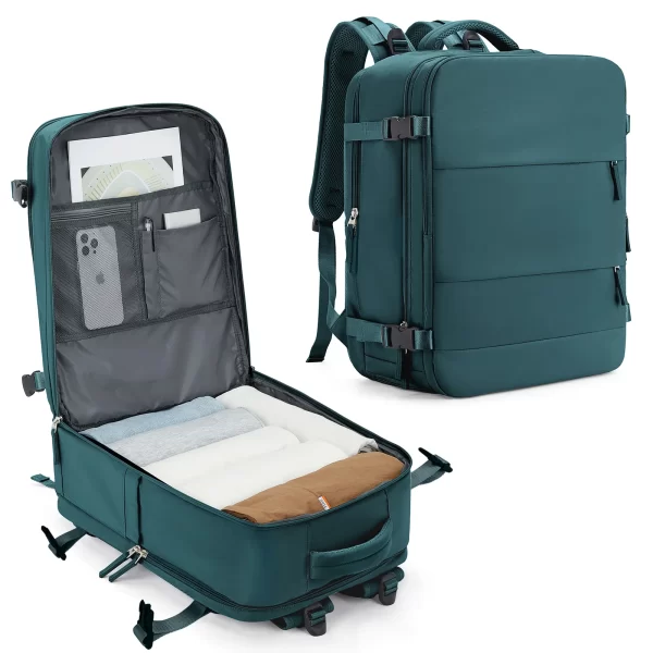 Easyjet Cabin Bag 45x36x20 Backpack, 40x20x25 Ryanair Carry-Ons, Women/Men Aeroplane Travel Backpack - Image 11