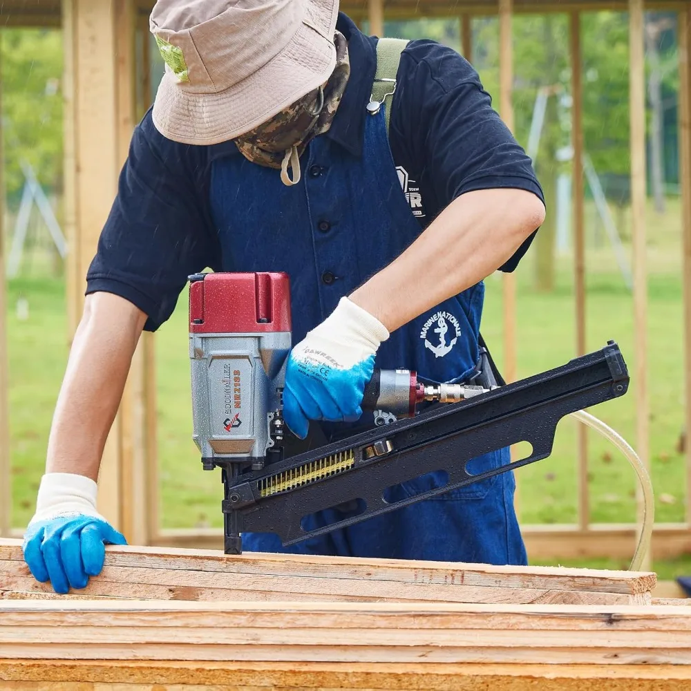 NR2183 Framing nailer 21 Degree Plastic Strip Nailer 2-Inch up to 3-1/4-Inch Plastic Collated Full Head Framing Nails Aluminum M - Image 6