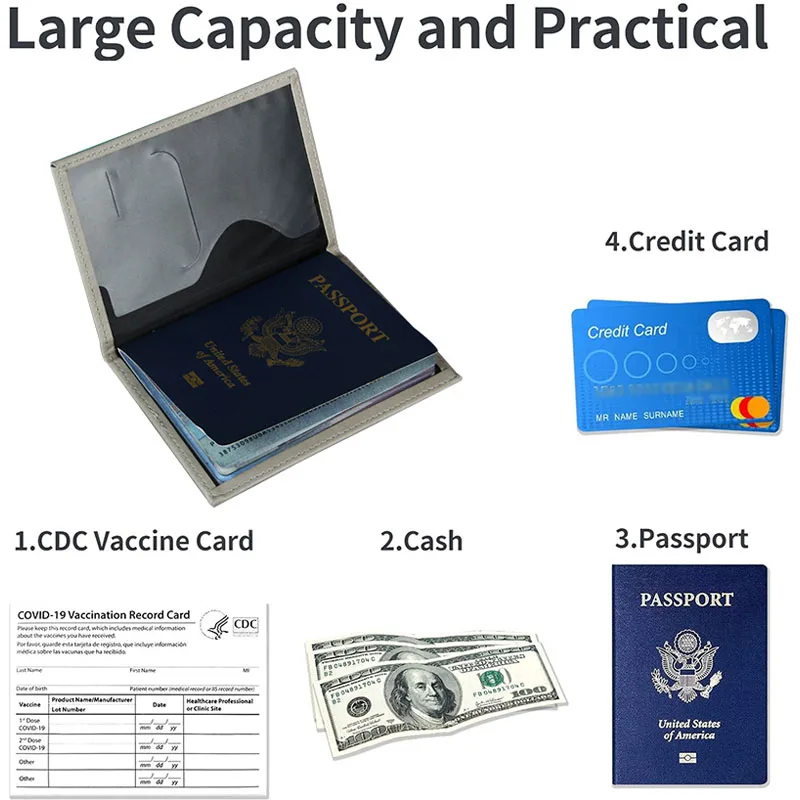 Lover The World Map Passport Cover Hot Stamping Simple Plane Women Men Travel Passport Case - Image 4