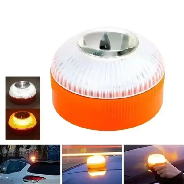 Led Car Emergency Light V16 Flashing Light Magnetic Induction Road Accident Light Portable Strobe Warning Light - Image 2