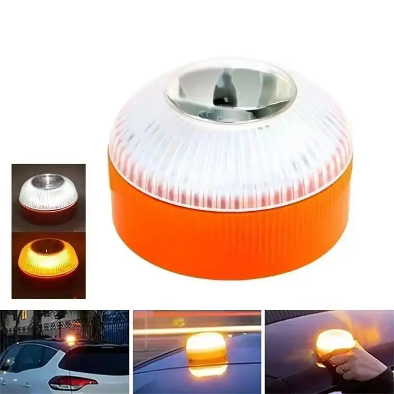 Led Car Emergency Light V16 Flashing Light Magnetic Induction Road Accident Light Portable Strobe Warning Light - Image 2