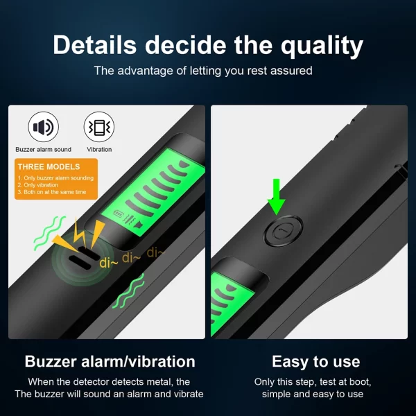 Metal Finder High Sensitivity Pinpointer Search 360°Scanning Coil Metal Detect Tool 3 Modes Locating Gold Coin Silver - Image 6