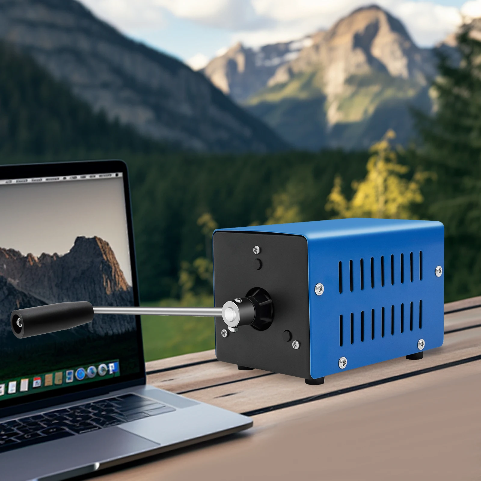 20W Hand Crank Generator, 6 Voltage Options Portable Emergency Charger for Outdoor Survival Emergency Power Bank - Image 4