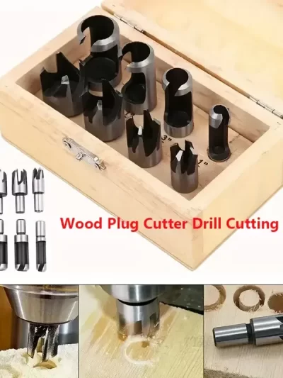 8 Pcs Carbon Steel Wood Plug Cutter Wood Plug Drill Woodworking Drill Bits Barrel Claw Type