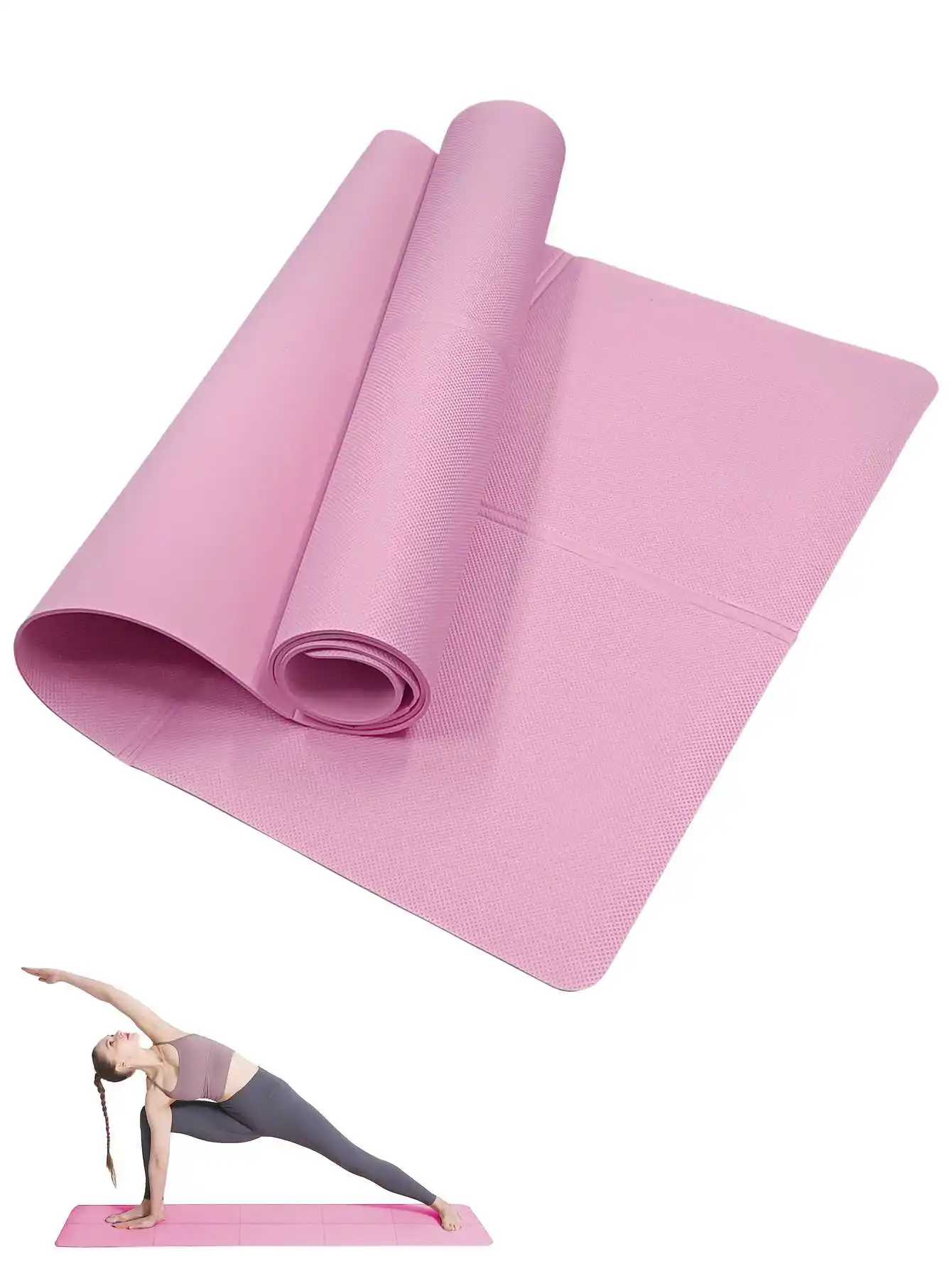 Yoga Mat Pilates Fitness Mat 3/4/6mm Thicknes Non Slip Yoga Cushion - Image 8