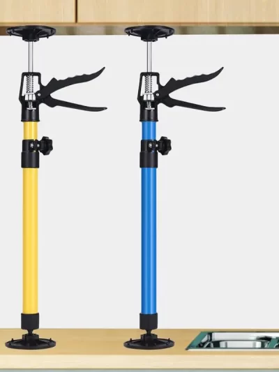 Cabinet Support Jack Labor-Saving Telescopic Steel Support Rod Easy Lifter System Extensible Non-slip Hand Lifting Jack Tool