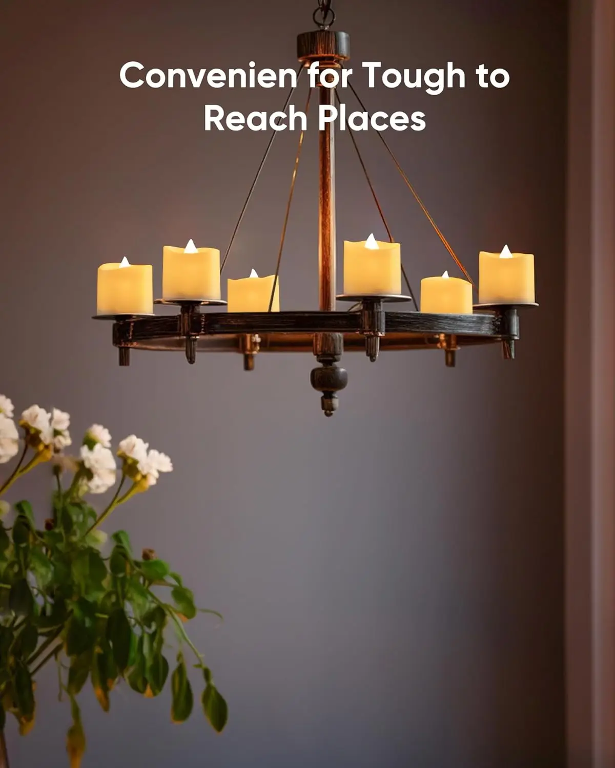 24Pcs Flameless LED Candle Lights Creative Wishing Led Tea Lamp Warm White Candle Light - Image 8