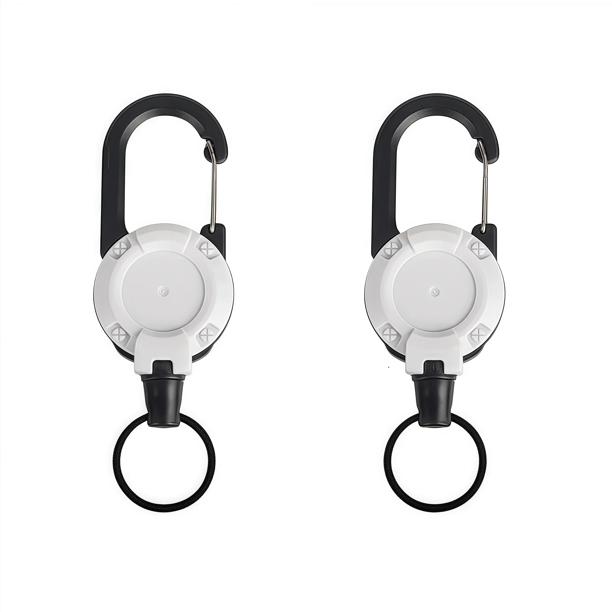 Retractable Heavy Duty Pull Reel Carabiner Strong Steel Wire Rope Buckle Spring Key Ring - Image 13