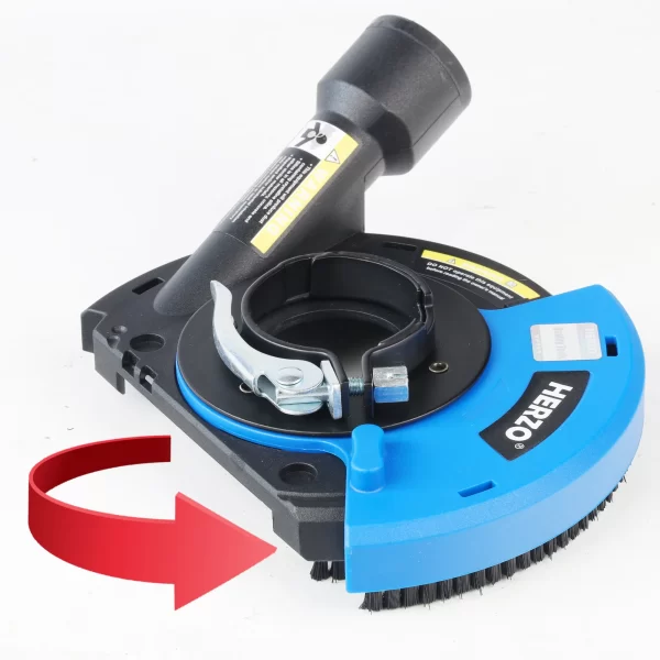 HERZO 100mm Grinding Wheel Guard Dust Shield Tool, Suitable for Dry Surface Grinding - Image 3