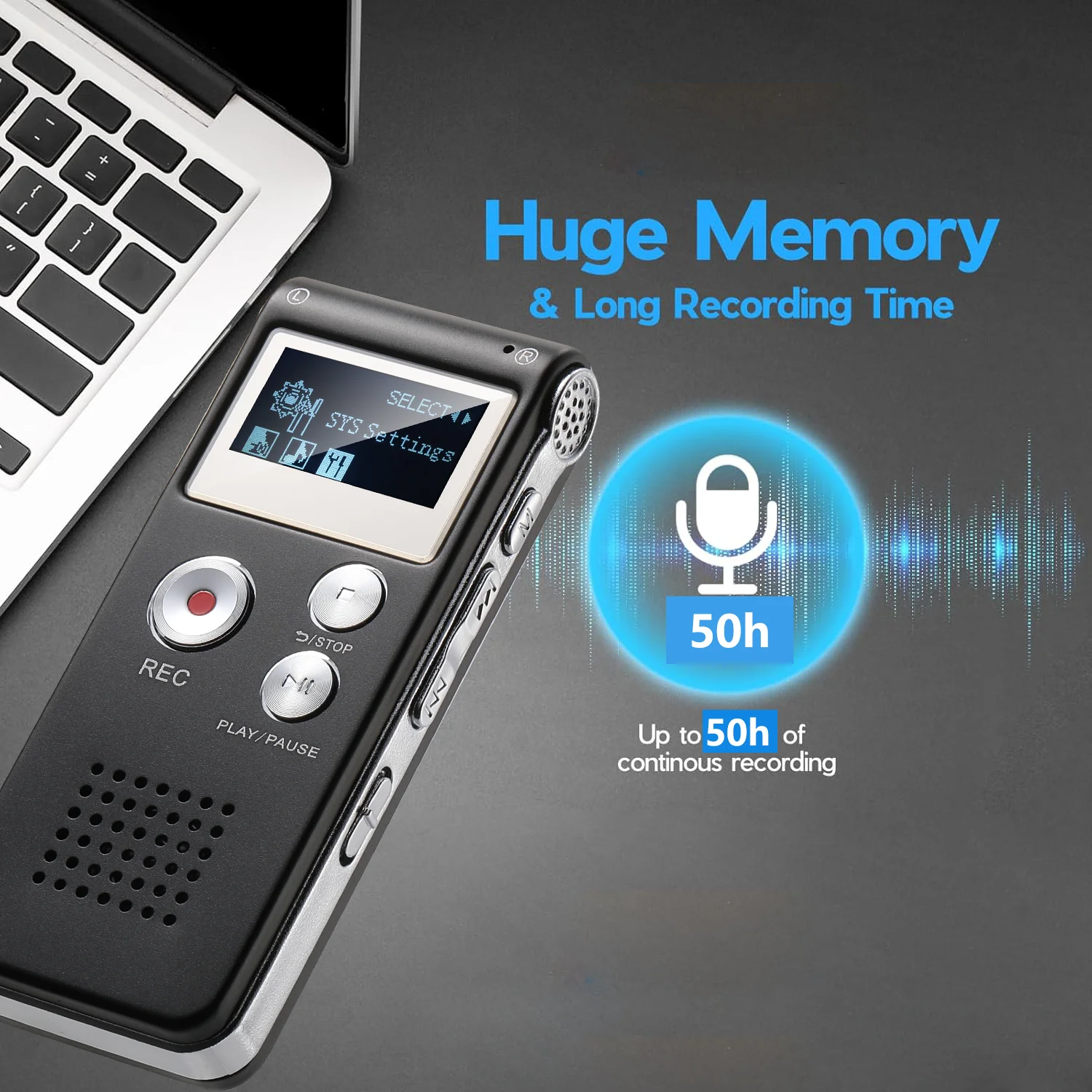 Digital Voice Recorder Voice Activated Recorder Mini Voice Recorder - Image 4