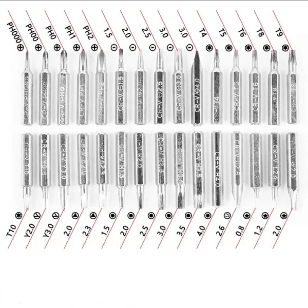 32 In 1 Screwdriver Set Precision Mini Magnetic Multifunction Manual Kit for Mobile Phone Computer Electronic Repair Tool - Image 2