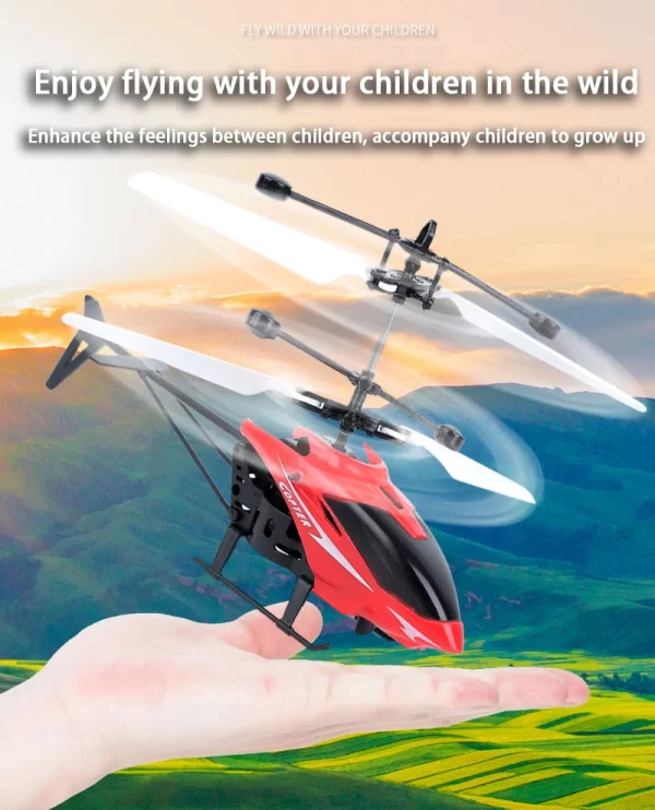 Rechargeable Mini RC Drone Remote Safe Fall-resistant RC Helicopters Drone(No remote control battery) - Image 11
