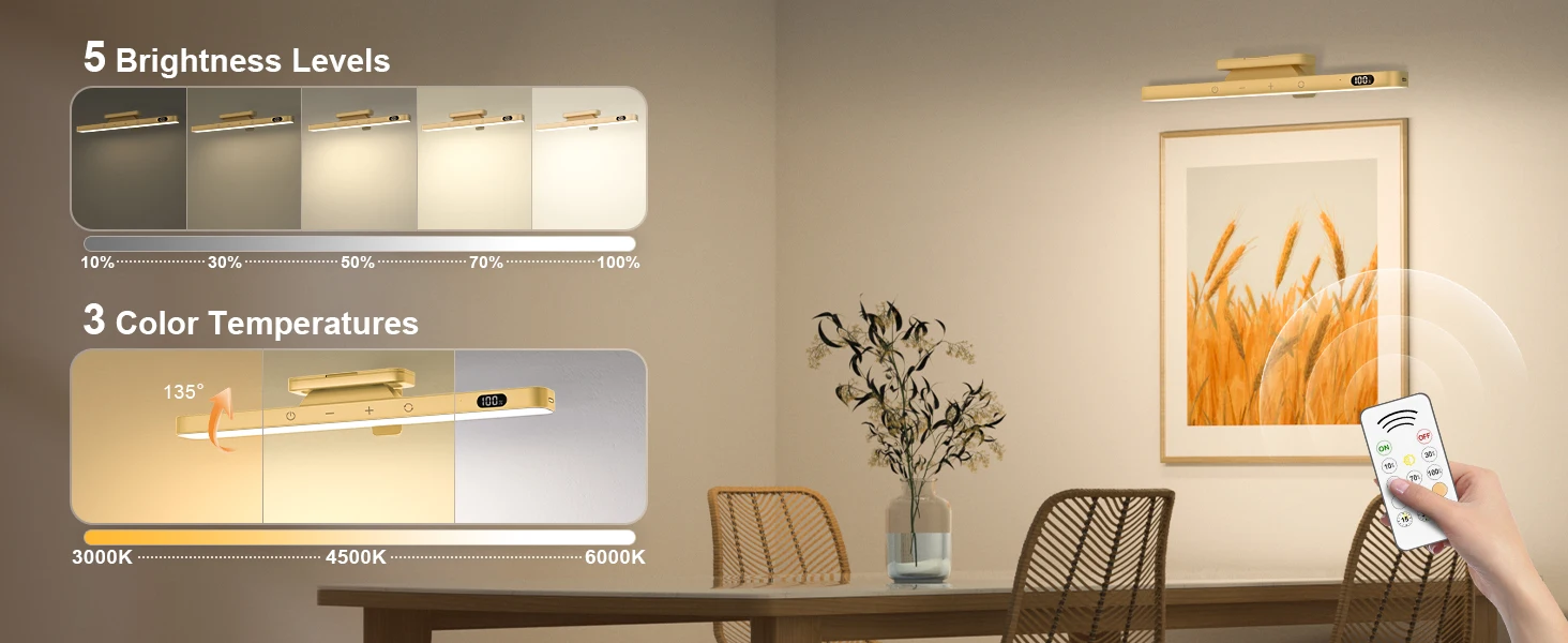 WILLED Touch Table Lamp Magnetic Desk Lamp Bulit-in 2500mAh Battery Rechargeable - Image 13