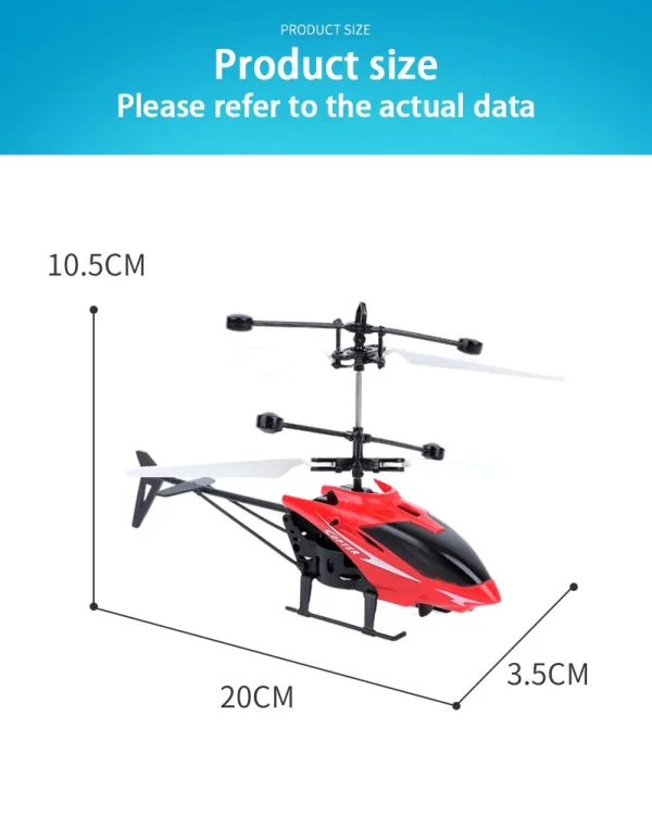 Rechargeable Mini RC Drone Remote Safe Fall-resistant RC Helicopters Drone(No remote control battery) - Image 18