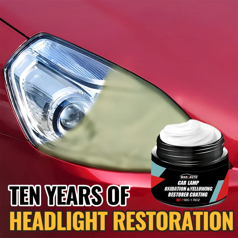 Car Headlight Restoration Polishing Kit - Scratch Remover & Oxidation Cleaner - Image 4