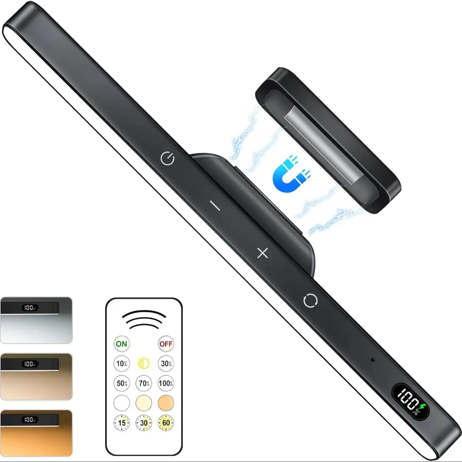 WILLED Touch Table Lamp Magnetic Desk Lamp Bulit-in 2500mAh Battery Rechargeable - Image 10