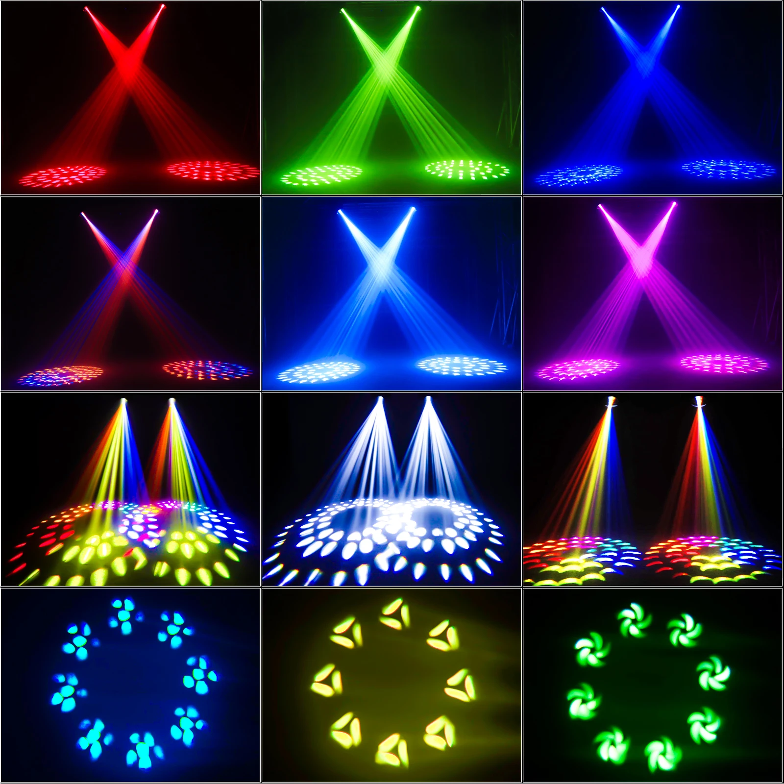 U'King 280W Beam Moving Head Light DMX512 16CH Rainbow Effect Pattern Light 10R 3in1 LED Stage Light - Image 2