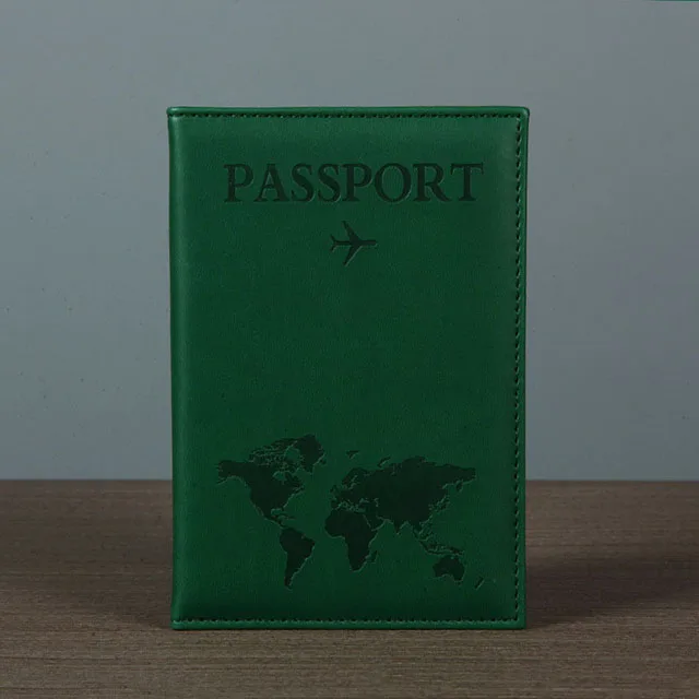 Lover The World Map Passport Cover Hot Stamping Simple Plane Women Men Travel Passport Case - Image 18