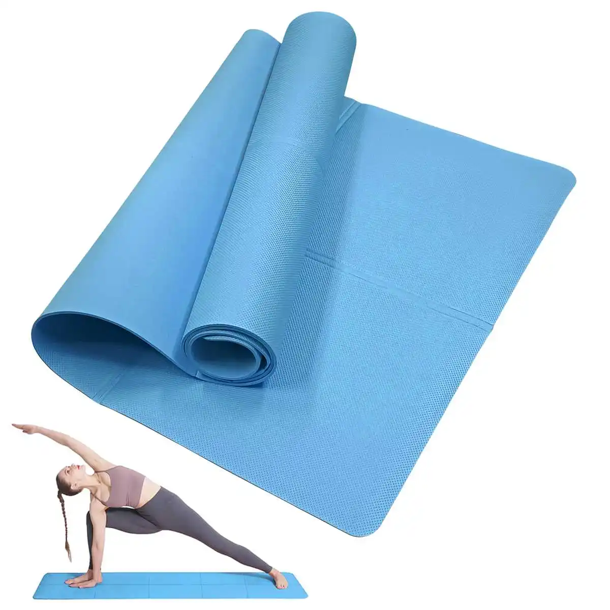Yoga mat sports fitness EVA comfortable foam 4mm thick yoga mat sports yoga - Image 11