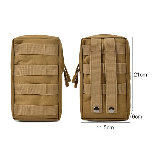 600D Oxford Outdoor Military Tactical Bag EDC Molle Tool Zipper Waist Accessories Durable Belt Como Pouch - Image 6
