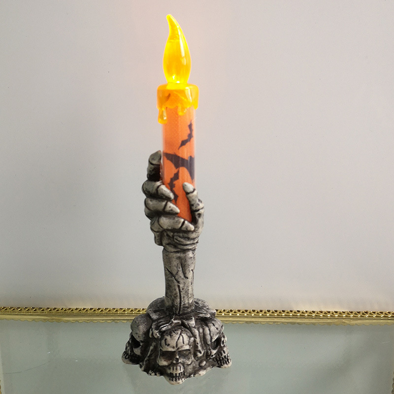 Halloween Skeletons Ghost Party Candles Pumpkin Party Happy Halloween - Image 12