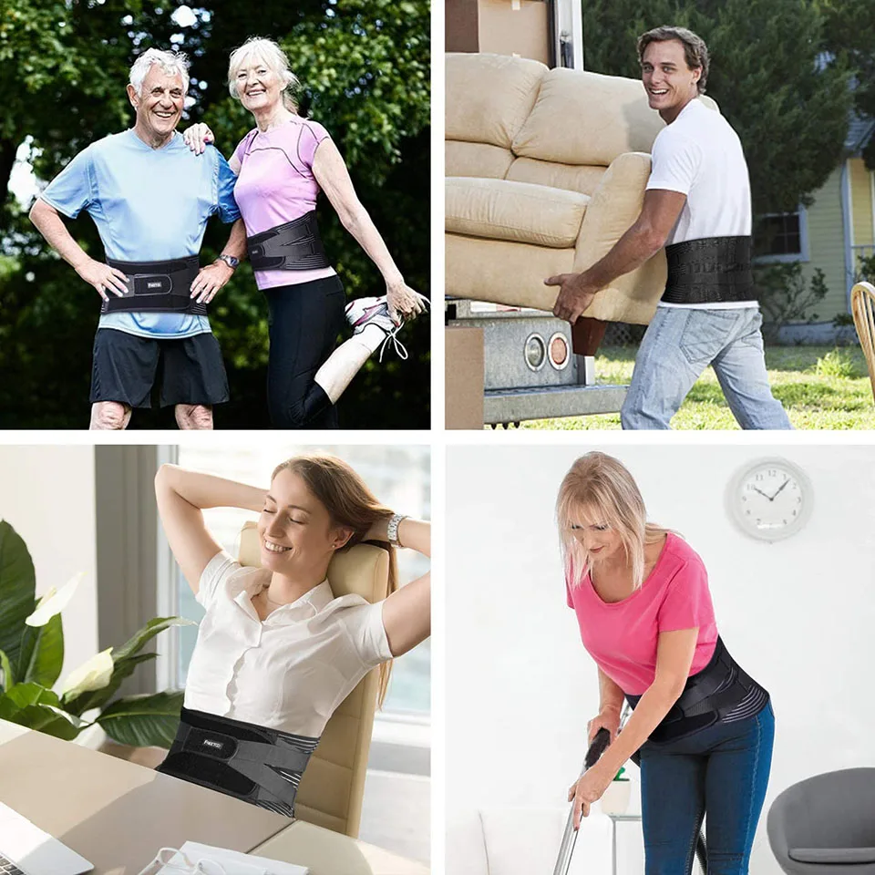 AOLIKES Lower Back Brace with 6 Stays Anti-skid Orthopedic lumbar Support Breathable Waist Support Belt - Image 15