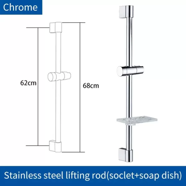 Waterfall 2 Function Hand Held Shower Head High Pressure Rain Shower Sprayer Set Water Saving - Image 38
