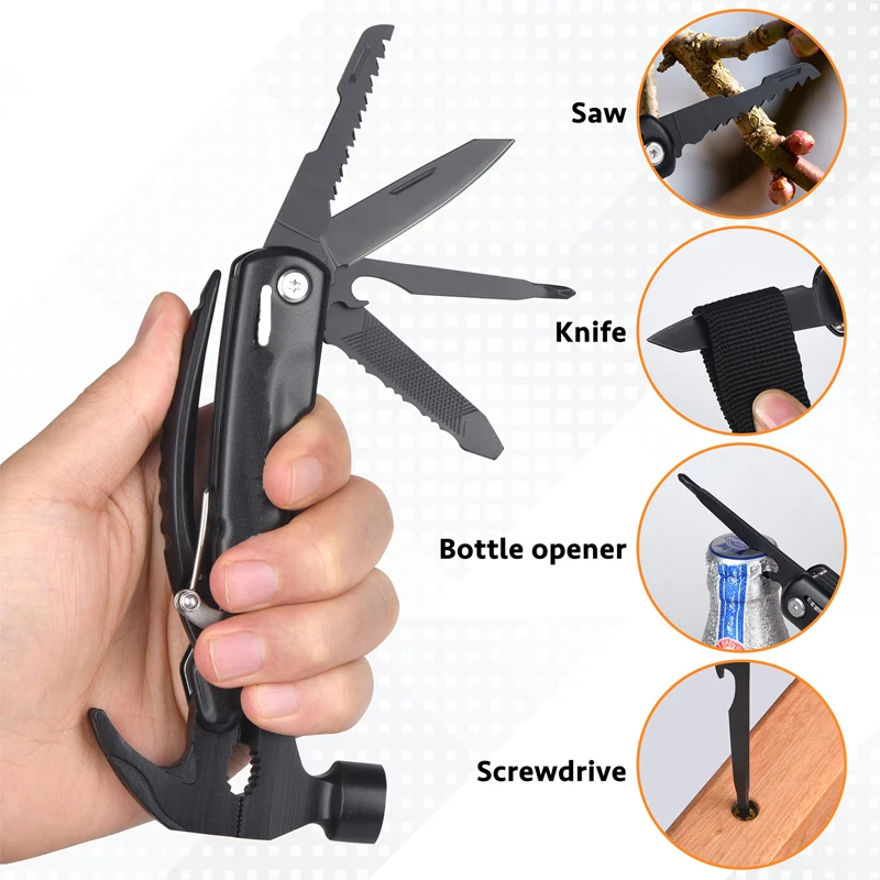 Unique 12-in-1 Multi-Functional Tool Hammer. - Image 2
