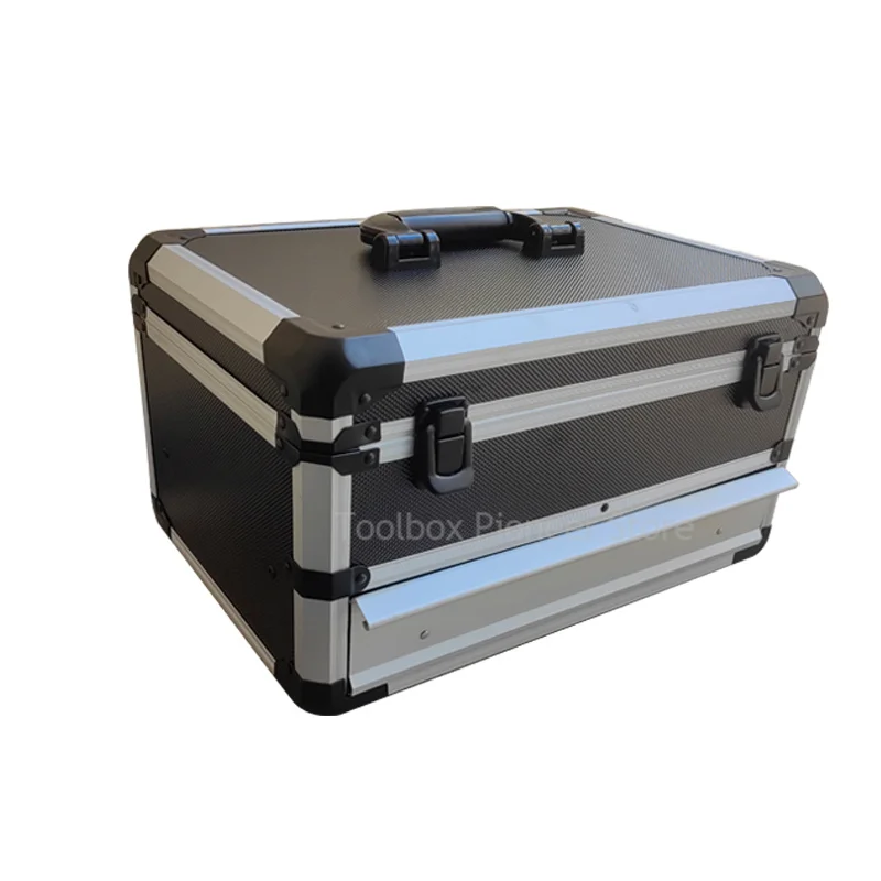 Electric Toolbox Aluminum Case Reinforced Tool Box Organizer Box Large Drawer Tools Storage Case For tools - Image 5