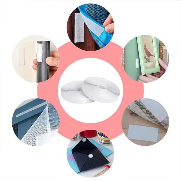 1-10M Velcros Self Adhesive Hook and Loop Tape Fastener House Diy Magic Tap Auto Double Sided Roll Strong Glue Home Strap Strips - Image 24