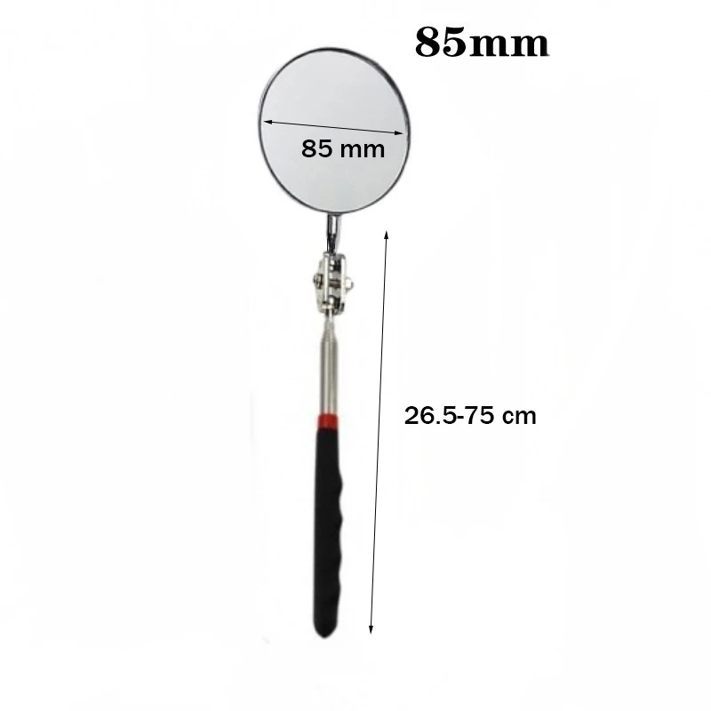360° Inspection Mirror LED Light Telescoping Mirrors Extend Mechanic Tools Inspection Mirror Telescopic Handle - Image 7